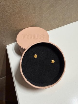 Pendientes Tous Flor Oro 18kt Plata original nuevo