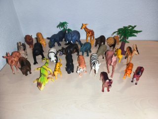 Lote +25 Animales Salvajes Juguete
