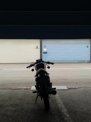 Yamaha Sr250 Cafe Racer Negra