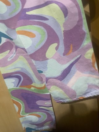 Pantalones estampados multicolor