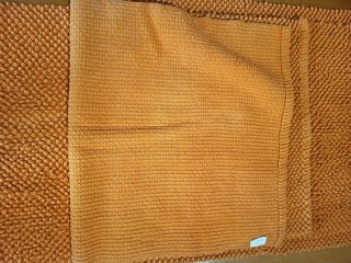 Conjunto 3 tapetes de quarto laranja