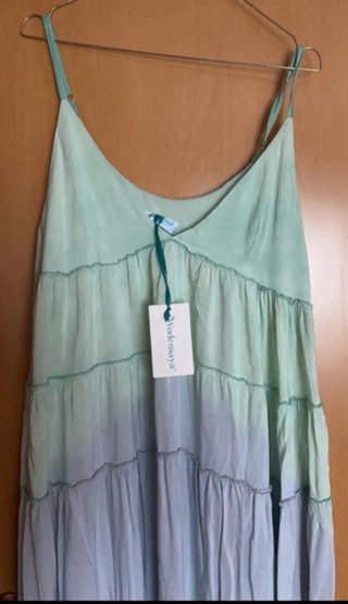 Vestido largo boho chic degradado Talla M
