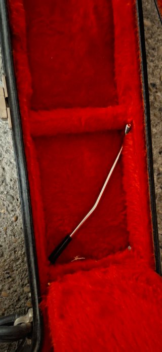 Funda para guitarra eléctrica negra dura.