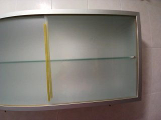 Vitrina Auxiliar Metálica Puertas Cristal