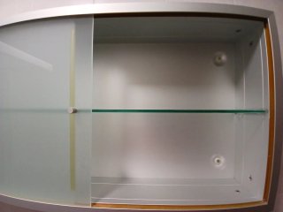 Vitrina Auxiliar Metálica Puertas Cristal