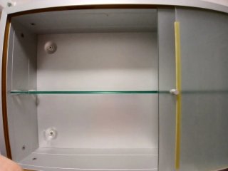 Vitrina Auxiliar Metálica Puertas Cristal