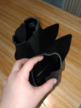 Botines negros tacón fino