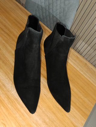 Botines negros tacón fino