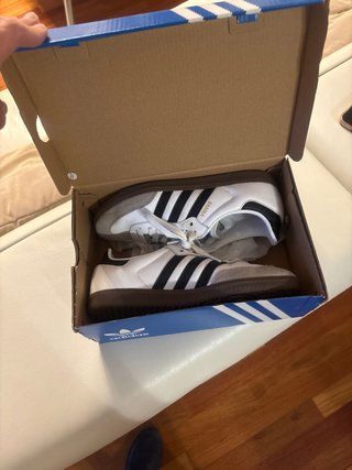 Adidas Samba Blancas/Gris Talla 39.5