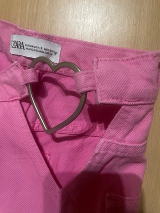 Pantalones Zara Rosa