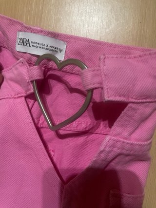 Pantalones Zara Rosa