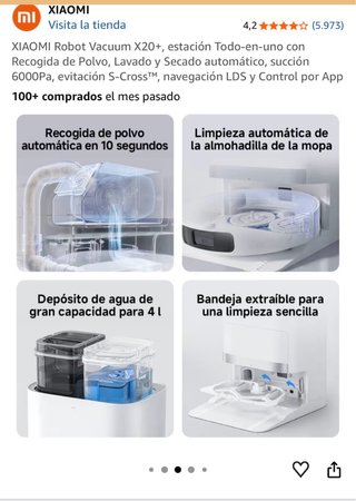 Aspiradora Robot Xiaomi X20+ NUEVO en la caja