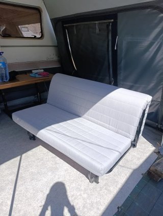 Sofá Cama Ikea 140x200cm Funda Gris