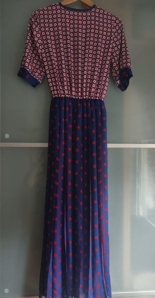 Vestido largo estampado T 38