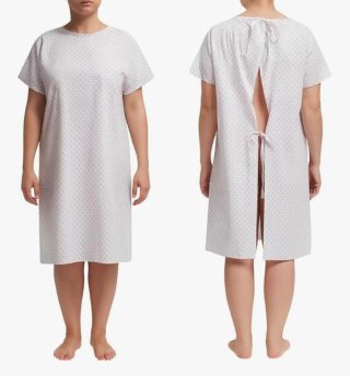 Pack 2 Camisones Hospitalarios Talla Única