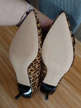 Zapatos Zara Basic Leopardo Moño