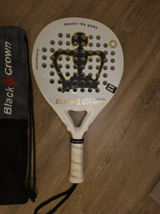 Pala de pádel Black Crown Piton White
