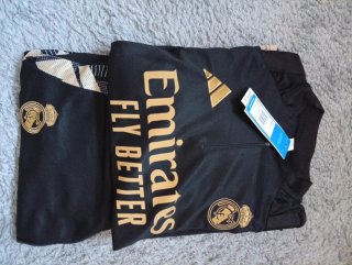 Chándal Real Madrid Adidas Negro y Dorado