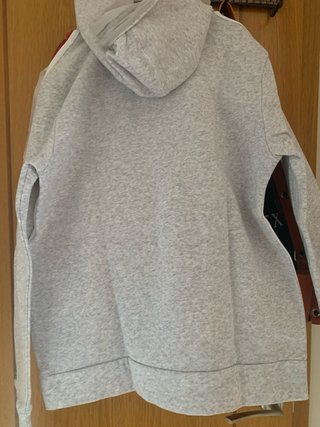 Sudadera Adidas Niño Talla 13-14 Gris/Blanco