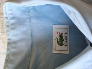 Camisa Lacoste Manga Corta Azul