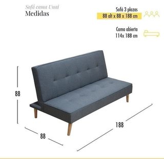 Sofa cama Unai a estrenar tela antimancha