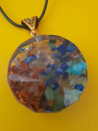 Colgante y pulsera chakras