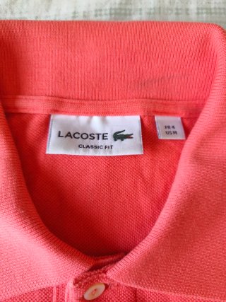 Polo Lacoste Rosa Talla M