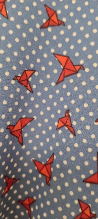Vestido corto estilo pin up azul y rojo