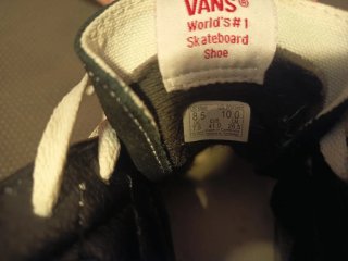 Zapatillas Vans Altas Negras y Blancas