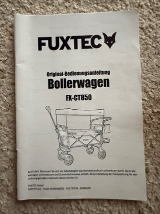 Carro Plegable Flúxtec FX-CT850 Morado