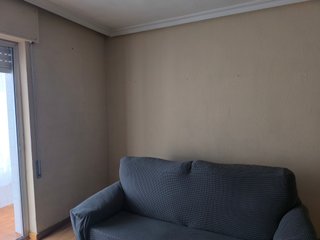 Sofá 2 plazas con funda gris