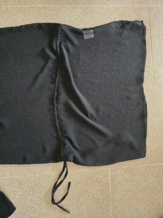 Vestido negro gasa talla única