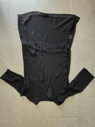 Vestido negro gasa talla única