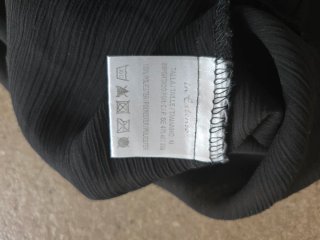 Vestido negro gasa talla única
