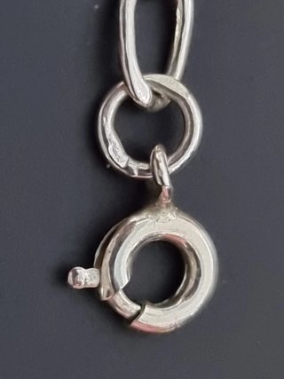 Pulsera de plata de ley con placa