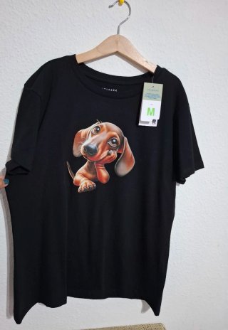Camiseta negra Primark perro M