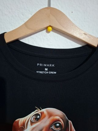 Camiseta negra Primark perro M