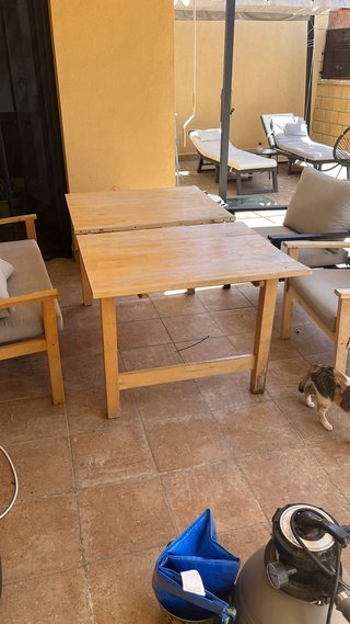 Mesa de madera extensible