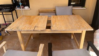 Mesa de madera extensible