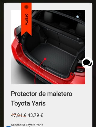 Alfombrilla Maletero Toyota Yaris
