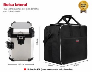Bolsas interiores para maletas moto 45L