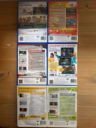 Pack SingStar PS2: Micros + Adaptadores + 6 Juegos