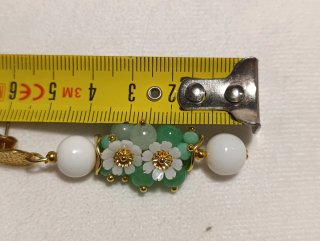 Set orecchini e bracciale agata bianca