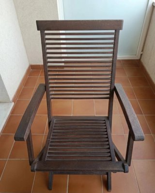 Mesa plegable madera 90x60 +4 sillas