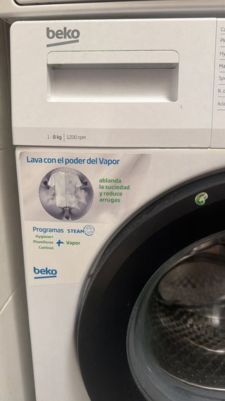 Lavadora Beko 8 kg Vapor ProSmartinverter
