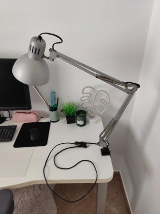 Lámpara Flexo de escritorio IKEA gris TERTIAL