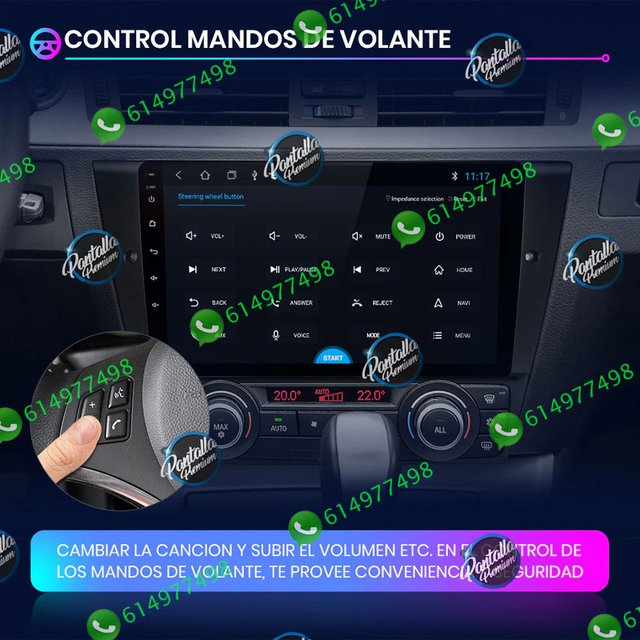 Radio Pantalla CARPLAY GPS para BMW SERIE 3 E90