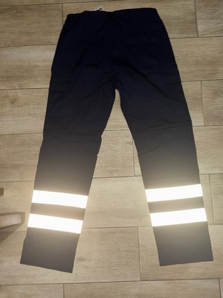 Pantalones de trabajo azul con reflectantes