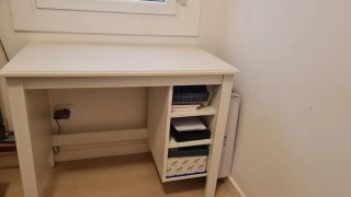 Escritorio madera blanco 90x52