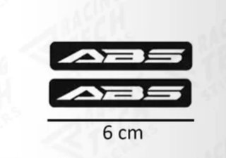 2 Adhesivos ABS BLANCO